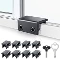 ZRFCXE Window Locks, 8 Pack for Horizontal & Vertical Sliding Windows
