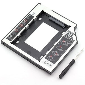 zrmampe universal 95mm second hdd caddy sata 30 hard drive adapter ssd hdd hard disk enclosure case for laptop optical drive bay