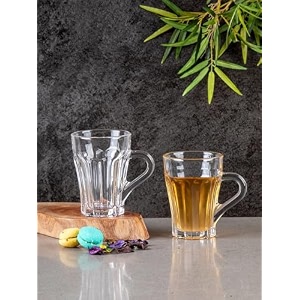 premium glass coffee mug tea cups set of 2-200 ml transparent glass cups set for tea coffee green tea herbal tea lemon tea milk cup hotcold drinks cups lotus cup 200 ml 2