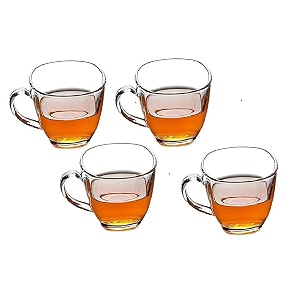 premium glass coffee mug tea cups transparent glass cups set for coffee green tea herbal tea lemon tea milk cup hotcold drinks cups square cup 4