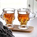 Premium Glass Coffee Mug and Tea Cup Set - Transparent for Hot/Cold Drinks (RAJWADI Cup, 2)