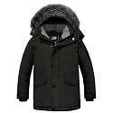 ZSHOW Boys' Warm Winter Coat Waterproof Puffer Jacket Hooded Parka Outdoor