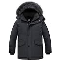 ZSHOW Boys' Warm Winter Coat Waterproof Puffer Jacket Hooded Parka Outdoor