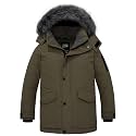 ZSHOW Boys' Warm Winter Coat Waterproof Puffer Jacket Hooded Parka Outdoor