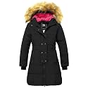 ZSHOW Girls' Long Winter Coat Waterproof Warm Puffer Jacket Hooded Parka