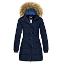 ZSHOW Girls' Long Winter Coat Waterproof Warm Puffer Jacket Hooded Parka