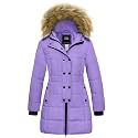 ZSHOW Girls' Long Winter Coat Waterproof Warm Puffer Jacket Hooded Parka