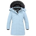 ZSHOW Girls' Winter Coat Insulated Long Quilted Puffer Jacket Snow Parka