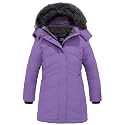 ZSHOW Girls' Winter Coat Insulated Long Quilted Puffer Jacket Snow Parka