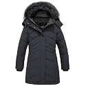 ZSHOW Girls' Winter Coat Insulated Long Quilted Puffer Jacket Snow Parka