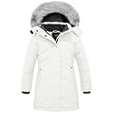 ZSHOW Girls' Winter Coat Insulated Long Quilted Puffer Jacket Snow Parka