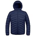 ZSHOW Men's Packable Puffer Jacket Warm Hooded Lightweight Winter Coat