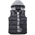 ZSHOW Men's Puffer Vest Warm Winter Vest Jacket Quilted Padded Vest Outdoor