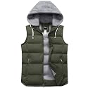 ZSHOW Men's Puffer Vest Warm Winter Vest Jacket Quilted Padded Vest Outdoor