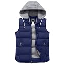 ZSHOW Men's Puffer Vest Warm Winter Vest Jacket Quilted Padded Vest Outdoor