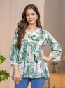 ZTD Women Printed Flared Kurta
