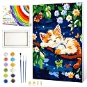 ZTOTZ Paint by Numbers for Adults Beginner,Cat Sleeping on the Tree
