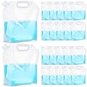 Zubebe 20 Pcs x 1.3 Gallon Water Container Bags Collapsible Emergency Bag