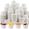 Zubebe 800-Pack Disposable Souffle Cups - 4 oz Paper Snack Cups - Mini Food Portion Containers for Parties, Picnics, Barbecues and Travel (White)
