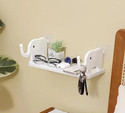 Zubix Elephant Rack Shelf Plastic Stand Wall