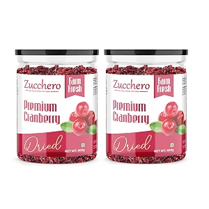 zucchero premium dried cranberry 800 gm  sweet amp tangy  99 fat free  antioxidant rich