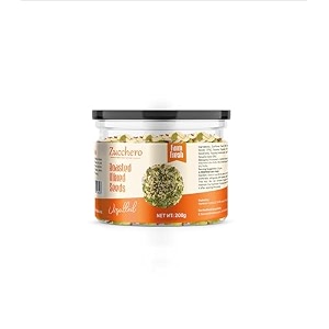 zucchero roasted premium mixed seeds unsalted 200g 6 in 1 sunflower pumpkin chia flax watermelon sesame - dry roasting  oil-free slow baked seeds