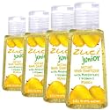 Zuci Junior Mango Scented Hand Sanitizer | For Instant Germ Protection | Alcohol Gel-Based | Travel-Friendly | For Kids - 30 ml Pack of 4