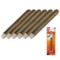 Zugar Land Realistic Looking Fake Stage Puff 4.5 Inch Brown Cigars (6 Pack)