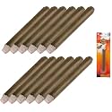 Zugar Land Real Looking Fake Stage Puff 4.5 Inch Brown Cigars (12 Pack)