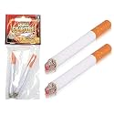 Zugar Land Realistic Looking Fake Stage Puff Cigarettes (3.5") Prop for Prank, Halloween Costume, Movie, or Theater Play Tricky Fun Gag Cool Toy Fancy Dress Looks Lit Up. (6 Cigarettes)
