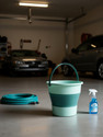 ZUHI Foldable Bucket for Bathroom Cleaning Car