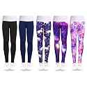 ZukoCert Girls Leggings Multipack - Soft Comfortable Athletic Leggings for Girls 4-12 Years