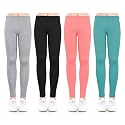 ZukoCert Girls Leggings Multipack - Soft Comfortable Athletic Leggings for Girls 4-12 Years