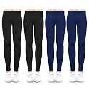 ZukoCert Girls Leggings Multipack - Soft Comfortable Athletic Leggings for Girls 4-12 Years