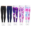 ZukoCert Girls Leggings Multipack - Soft Comfortable Athletic Leggings for Girls 4-12 Years