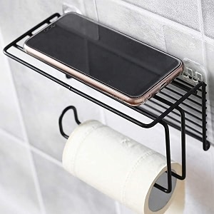 zuku tissuetoilet paper roll holder for bathroom kitchen tissue roll holder tissue paper stand self adhesive no drill napkin holder bathroom accessoriesorganiserpack of 1