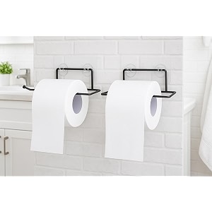 zuku tissuetoilet paper roll holder for bathroom kitchen tissue roll holder tissue paper stand self adhesive no drill napkin holder bathroom accessoriesorganiserpack of 2