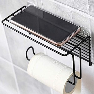 zuku tissuetoilet paper roll holder for bathroom kitchen tissue roll holder tissue paper stand self adhesive no drill napkin holder bathroom accessoriesorganiserpack of 2