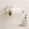 Zuku Tissue/Toilet Paper Roll Holder for Bathroom Kitchen Tissue Roll Holder Tissue Paper Stand Self Adhesive No Drill Napkin Holder Bathroom Accessories/Organiser(Pack of 1)