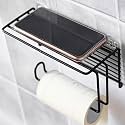 Zuku Tissue/Toilet Paper Roll Holder for Bathroom Kitchen Tissue Roll Holder Tissue Paper Stand Self Adhesive No Drill Napkin Holder Bathroom Accessories/Organiser(Pack of 2)
