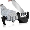 Zulay Kitchen Knife Sharpener Tool Advanced Knife Sharpener for Kitchen Knife Sharpener Rod Knife Sharpner Knives Sharpening Tool for Steel Knives