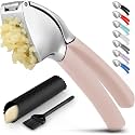 Zulay Kitchen Metal Comfort Grip Garlic Press
