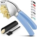 Zulay Kitchen Metal Comfort Grip Garlic Press