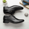 zuliva Mens Black Formal Shoes Premium