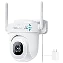 ZUMIMALL 2.5K WiFi Outdoor Security Camera, Plug-in, 360° PTZ Auto Tracking