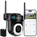 ZUMIMALL 2K WiFi Outdoor Security Camera, Plug-in, 360° PTZ Auto Tracking