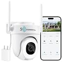 ZUMIMALL 2K WiFi Outdoor Security Camera, Plug-in, 360° PTZ Auto Tracking