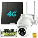 ZUMIMALL 4G LTE Cellular Security Cameras Wireless Outdoor, 2K No WiFi Cameras for Home Security with 360° View, Color Night Vision, 2-Way Talk, AI Detection, Built in SIM Card