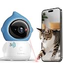 ZUMIMALL Pet Camera with Laser Toy, 2K WiFi Dog Cat Camera with Phone App