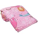 ZUNAIRA Flannel Beautiful Design Cartoon Magic-Princess Print Reversible AC Single Blanket Comforter/Dohar/Quilt for Kids (Double)